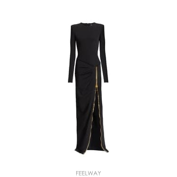 Balmain 26FW Balmain �� SLEEVES ¤ COMPACT ���� �� �巹�� HF1RR834JL050PA TP26FW Balmain �� SLEEVES ¤ COMPACT ���� �� �巹�� HF1R