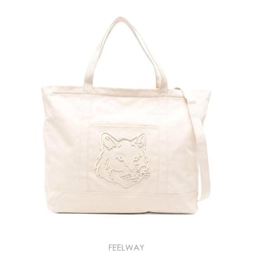 Maison Kitsune 26SS Maison Kitsune Fox Head Xl Canvas ��Ʈ LW05105WW0107043226SS Maison Kitsune Fox Head Xl Canvas ��Ʈ LW05105WW0