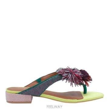 | Other Brand | 26SS KURT GEIGER Metal Pom Pom T Bar Flat ���� 4365599209OTHER26SS KURT GEIGER Metal Pom Pom T Bar Flat ���� 4365599