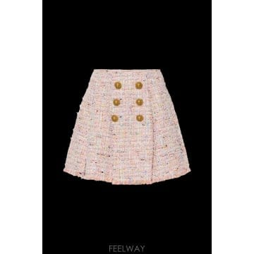 Balmain 26FW Balmain Tweed ��ĿƮ with decorative buttons HF1LA680XM17A26FW Balmain Tweed ��ĿƮ with decorative buttons HF1L