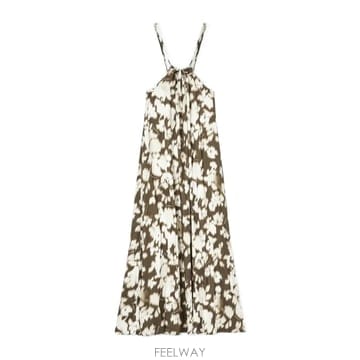 Armani 26SS �������� �Ƹ����� Abito lungo �������� �Ƹ����� in viscosa con stampa f26SS �������� �Ƹ����� Abito lungo �������� �Ƹ����� i