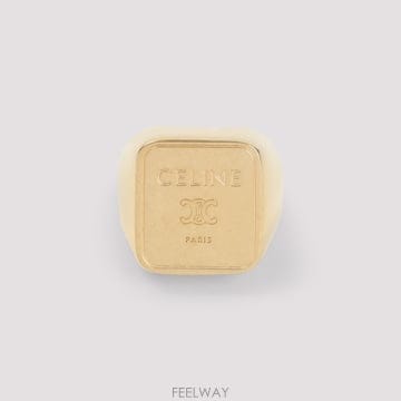 CELINE 26FW Celine Celine Square Signet Ring B104W6BRA35OR TP57603726FW Celine Celine Square Signet Ring B104W6BRA35OR TP