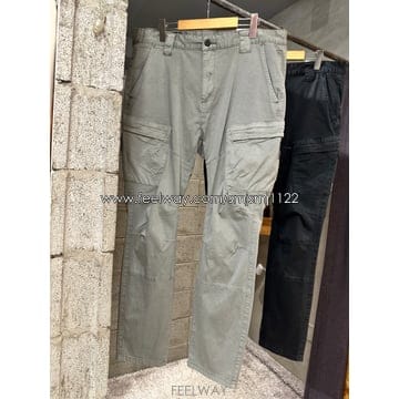 남자가을 카고 면바지 가을 바지 빅사이즈 스판 슬랙스 스판 슬림핏 그레이 30~38