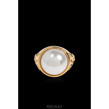 CASABLANCA 26SS CASABLANCA Brass ring APF25JW088010GOLDPEARL TP5705279426SS CASABLANCA Brass ring APF25JW088010GOLDPEARL TP57