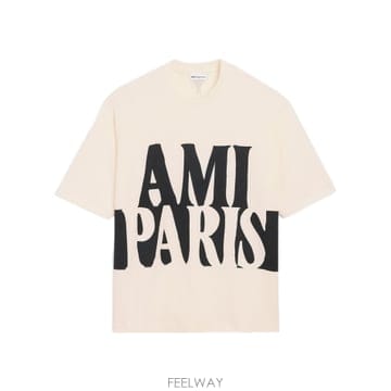 26SS AMI 오버사이즈 티셔츠 UTS381726136 TP573535886