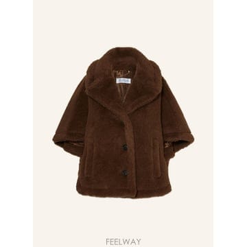 Max Mara �������� CORVINO teddy fur cape with alpaca 100296041915000 TP57�������� CORVINO teddy fur cape with alpaca 1002960419