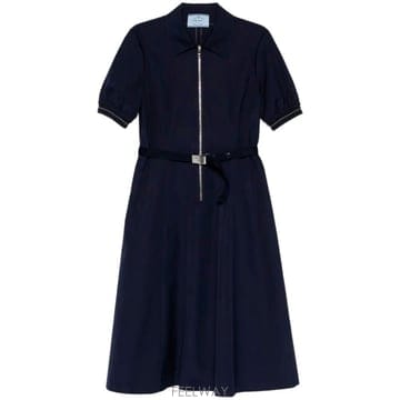 PRADA 26SS ����� �� ��ư �巹�� with ��Ʈ P3Q82HSOOO187PF0008 TP57070241226SS ����� �� ��ư �巹�� with ��Ʈ P3Q82HSOOO187PF00