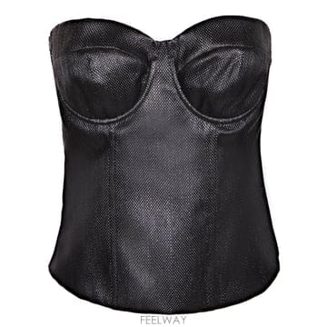 | Other Brand | 26SS �䵥��ī ��� Raffia effect fabric  Bustier ��  Structured sup26SS �䵥��ī ��� Raffia effect fabric  Bustier ��  S
