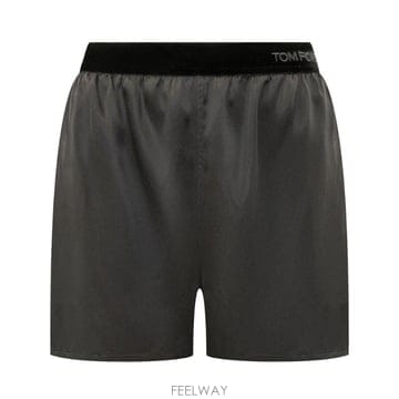 Tom Ford 로고 웨이스트밴드 반바지 SH0080FAX1720 NAA TP979497616