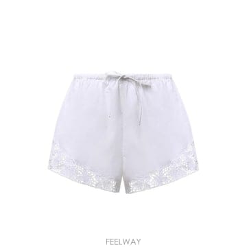 로테이트 레이스 트리밍 드로스트링 쇼츠