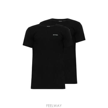 Palm Angels �� ������ �ΰ� ����Ʈ Ƽ���� 2�� ��Ʈ PLA1UMBTS01BI0 BLACK TP979491946�� ������ �ΰ� ����Ʈ Ƽ���� 2�� ��Ʈ PLA1UMBTS01BI0 B