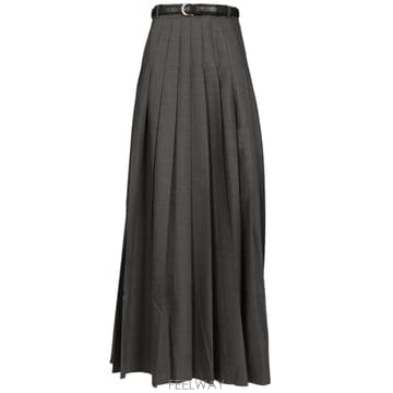 26FW Self portrait GREY PLEATED MAXI 스커트 PF26137XSKGRGREY TP