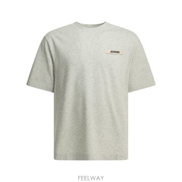 26FW 자크뮈스 Gros Grain crew 넥 T 셔츠 TSM00133AJ00226GREY TP57686