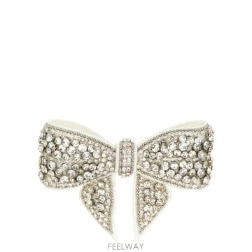 26FW Self portrait Crystal Embellished 보우 hair clip PF26634H