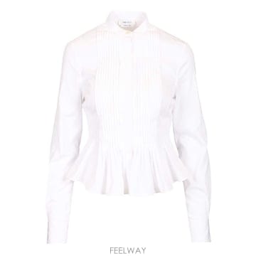 26SS 알렉산더 맥퀸 Ruffled 셔츠 848071QAABS9000 TP570495994