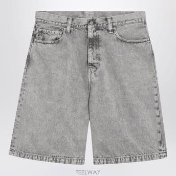 26SS 칼하트 Landon loose 핏 데님 숏츠 in grey I036494DE3IS5F TP57602