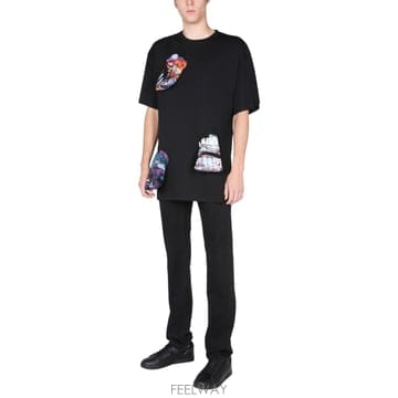 24FW 라프시몬스 T 셔츠 WITH 프린트 DETAILS 212M130190010099 TP57718669