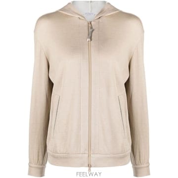 23SS 브루넬로 쿠치넬리 Precious Zipper Pull 후드티 MD828SB806C9066 TP57