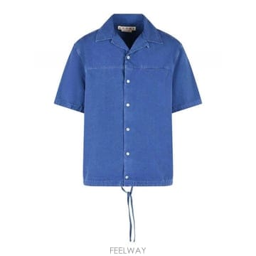 26SS Marni 블루 코튼 셔츠 CUMU0384GXUSCZ1800B60 TP578805737