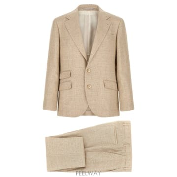 Brunello Cucinelli 26SS ���ڷ� ��ġ�ڸ� Hopsack �巹�� MZ403LDWHC042 TP57543133326SS ���ڷ� ��ġ�ڸ� Hopsack �巹�� MZ403LDWHC042 TP