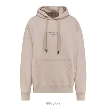 26SS Off 화이트 코튼 스웨트 셔츠 with front 로고 프린트 44MBB085S26F009270 
