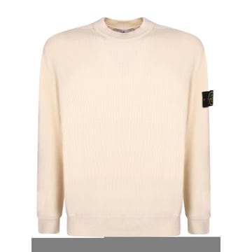 Stone Island 26SS ������Ϸ��� ��ư ������  Ribbed crew ��  �� sleeves  Ribbed Ŀ���� �� h26SS ������Ϸ��� ��ư ������  Ribbed crew ��  �� slee