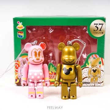 BEARBRICK 메디콤토이 베어브릭 디즈니 37탄 미키마우스 진저쿠키 2종세트 A154