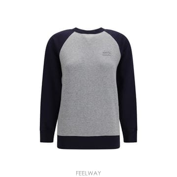 해외 이태리배송 AW26 미우미우 여성 투톤 크루넥 스웨트셔츠 MJLA56SOOO192P_F0MZQ