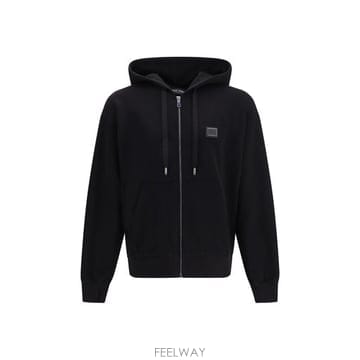 해외 이태리배송 AW26 돌체 앤 가바나 남성 DG 플라크가 장식된 코튼 후디 G9CEGTG7Q2O_N000