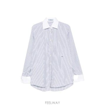 PRADA �׶�����Ÿ �ؿ� ����� ���� STRIPED COTTON ���� P465JR1H1KF0012�׶�����Ÿ �ؿ� ����� ���� STRIPED COTTON ���� P465JR