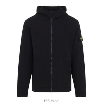 26 FW 스톤 아일랜드 집업 후디드 자켓 블랙 V0029 L2S156100020S0472