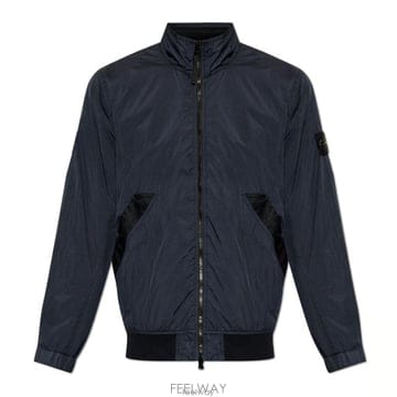 26 FW 스톤 아일랜드 로고 패치 집업 자켓 네이비 V0020 L2S154100002S0A23