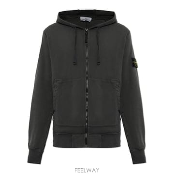26 FW 스톤 아일랜드 로고 패치 드로스트링 후디 V0062 L2S156100061S0051