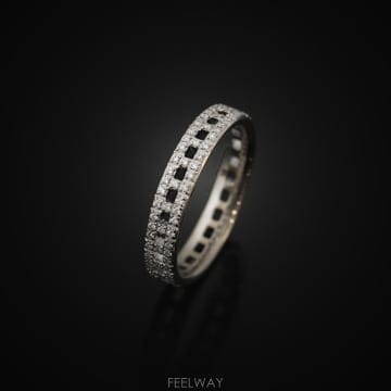 티파니 트루 네로우링 화이트골드 다이아 11호 3.5mm