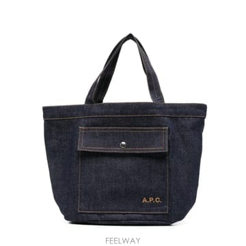 아페쎄 A.P.C 제이드 토트 백 COHIZ M67083 IAI 데님 에코백