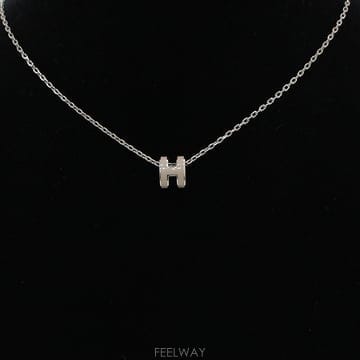 에르메스 H147992F 마롱글라세 POP(팝아슈) 미니 펜던트 은장체인 여성 네크리스 목걸이aa66350