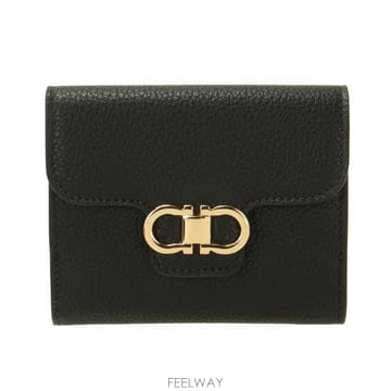 [비엔비명품관] FERRAGAMO 페라가모 여성 간치니 컴팩트 월렛 반지갑