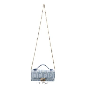 [비엔비명품관] FENDI 펜디 여성 바게트 체인 장지갑 크로스백
