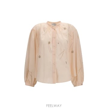 [B1] 포르테 포르테 15048MYSHIRT 블라우스 셔츠 탑 여성 15048MYSHIRTF50A1063