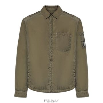 26 FW CP컴퍼니 크롬 R 렌즈 패딩 버튼 오버셔츠 356 21CMOS023A005904G