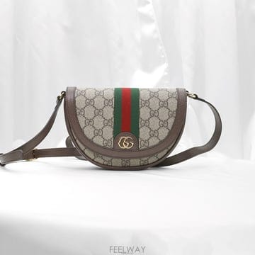 Gucci(구찌) 757309 GG 수프림 캔버스 WEB 금장 오피디아 스몰 숄더백