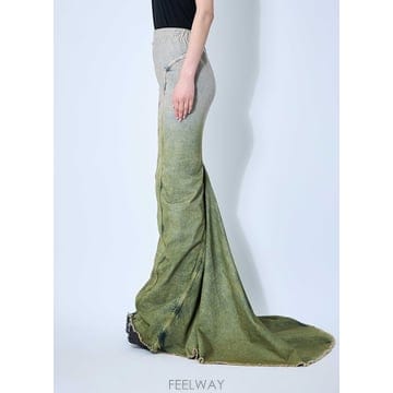 24 S/S 몽클레어 애시드 디그레이드 AL 맥시 스커트 MU02C2 B0111627239