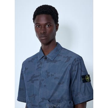26 S/S 스톤 아일랜드 숏-슬리브 오버셔츠 WITH 플랩 포켓 L B0111998427