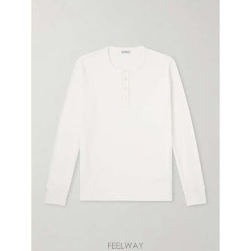 버버리 로고-엠브로이드 리브드 코튼블렌드 저지 티셔츠 8128299 B0082184857