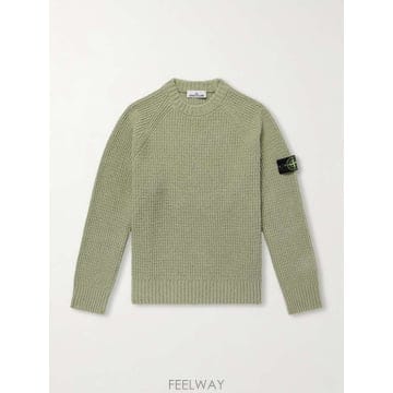 스톤 아일랜드 LOGOAPPLIQUED 리브드 COTTONBOUCL B0082184891