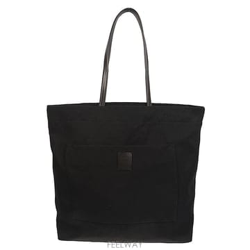 더로우 토리 캔버스 토트백 블랙