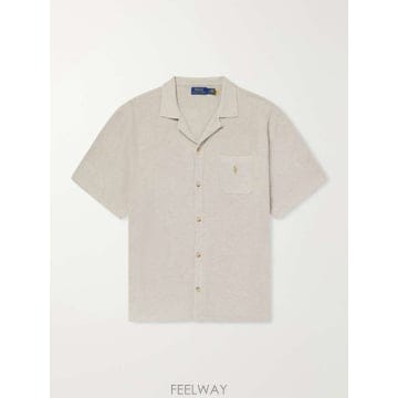 폴로 랄프로렌 CONVERTIBLECOLLAR 로고-엠브로이드 코튼 B0082184875