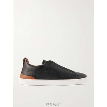 제냐 트리플 스티치 슬립온 스니커즈