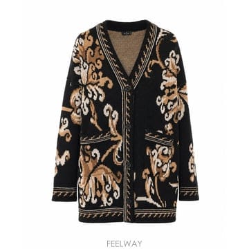 26 F/W 에트로 울 가디건 WITH 플로랄 페이슬리 모티프 WRK B0012253667