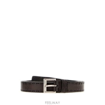 프라다 벨트 서스펜더 Brown nappa leather